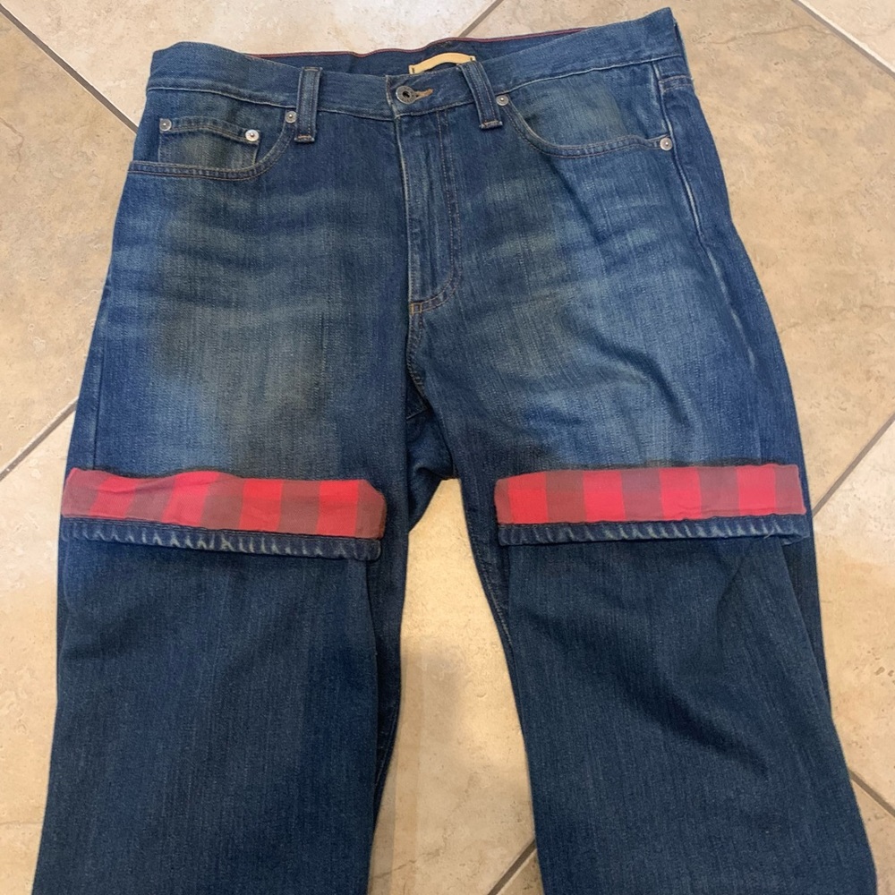 L.L. Bean Standard Fit Flannel Lined Jeans - 32x32